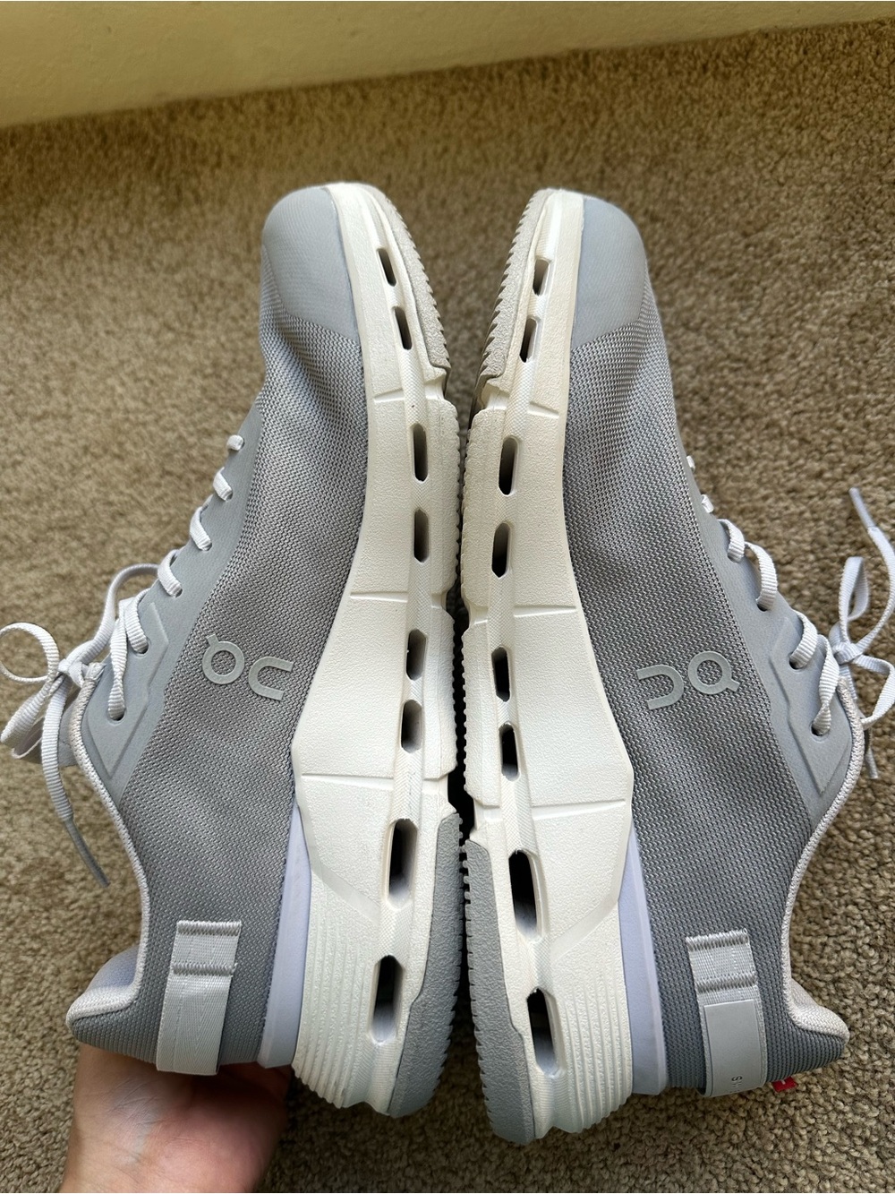 On Running Men’s Lightweight Running Shoes - Gray & White